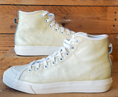 Adidas Nizza Mid Synthetic Trainers UK10.5/US11/EU45 FX2418 White