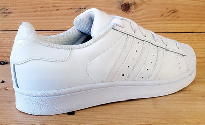Adidas Superstar Low Leather Trainers UK4/US4.5/EU36.5 B23641 Triple White