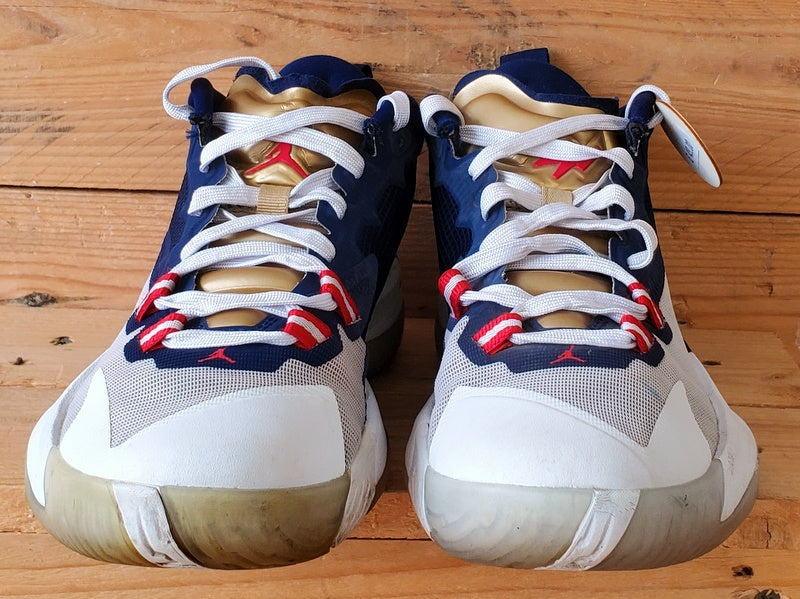 Nike Air Jordan Zion 1 Mid Textile Trainers UK6/US6.5/EU39 DA3131-401 Navy/White