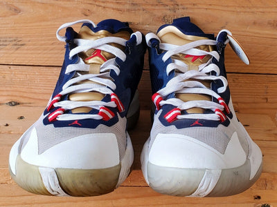 Nike Air Jordan Zion 1 Mid Textile Trainers UK6/US6.5/EU39 DA3131-401 Navy/White
