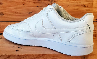 Nike Court Vision Low Leather Trainers UK11/US12/EU46 CD5463-100 Triple White