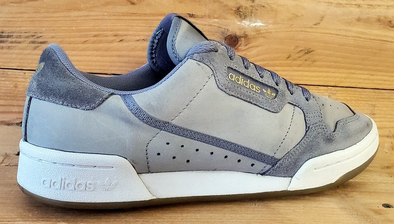 Adidas Continental 80 Low leather Trainers UK6.5/US8/EU40 EH2623 Grey/White