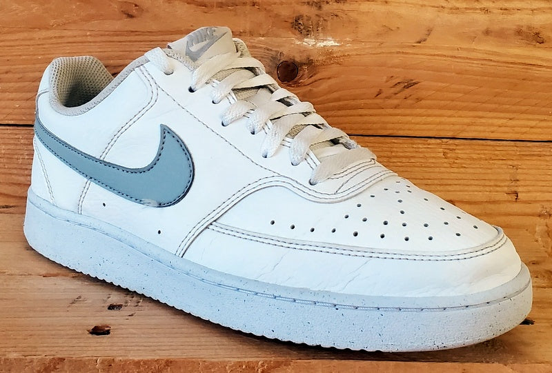 Nike Court Vision Low Leather Trainers UK7/US8/EU41 DH2987-112 White/Grey