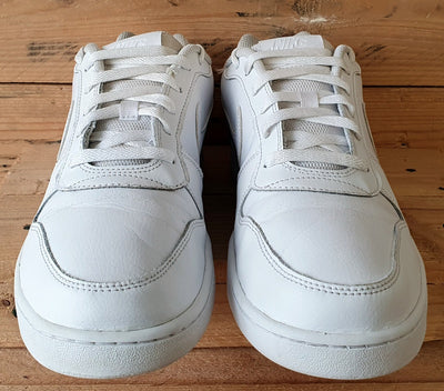 Nike Ebernon Low Leather Trainers UK9.5/US10.5/EU44.5 AQ1775-100 Triple White