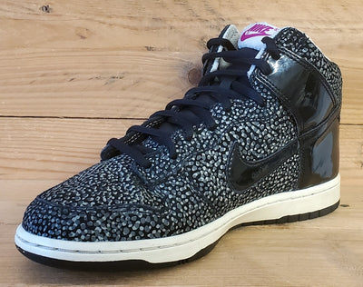 Nike Dunk Skinny Print Mid Suede Trainers UK4/US6.5/EU37.5 543242-006 Black