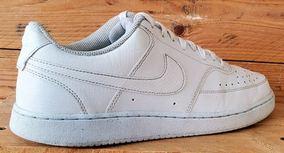 Nike Court Vision Low Leather Trainers UK9/US10/EU44 DH2987-100 Triple White