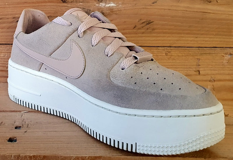 Nike Air Force 1 Sage Suede Trainers UK4/US6.5/EU37.5 AR5339-201 Particle Beige