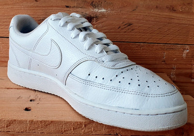 Nike Court Vision Low Leather Trainers CD5434-100 Triple White UK7.5/US10/EU42