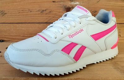 Reebok Royal Glide Low Leather Trainers UK5/US5.5/EU37 DV7262 White/Pink