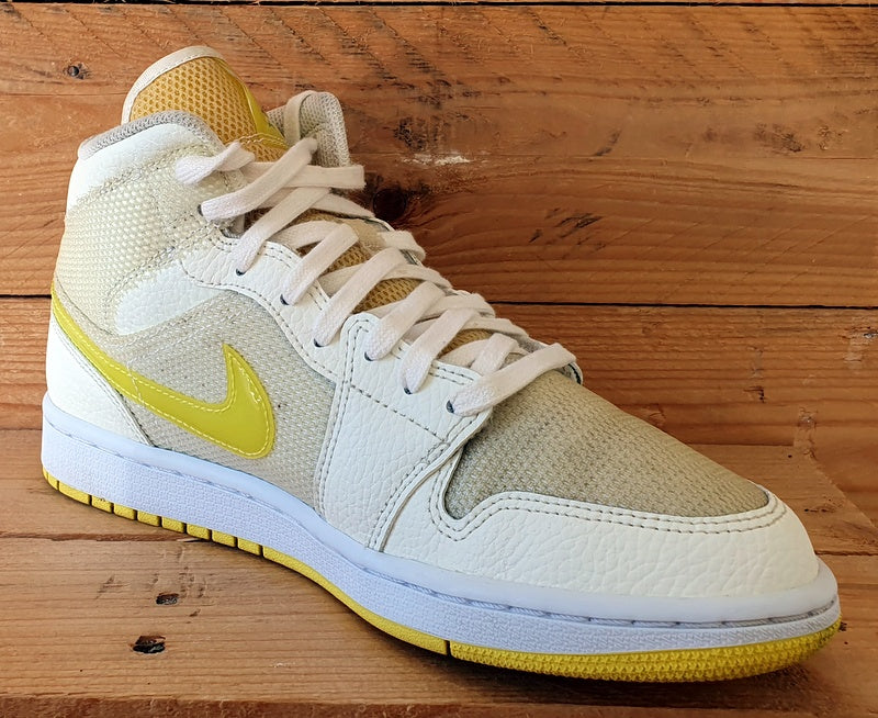 Nike Air Jordan 1 Mid SE Trainers UK6.5/US9/EU40.5 DB2822-107 Volt Yellow