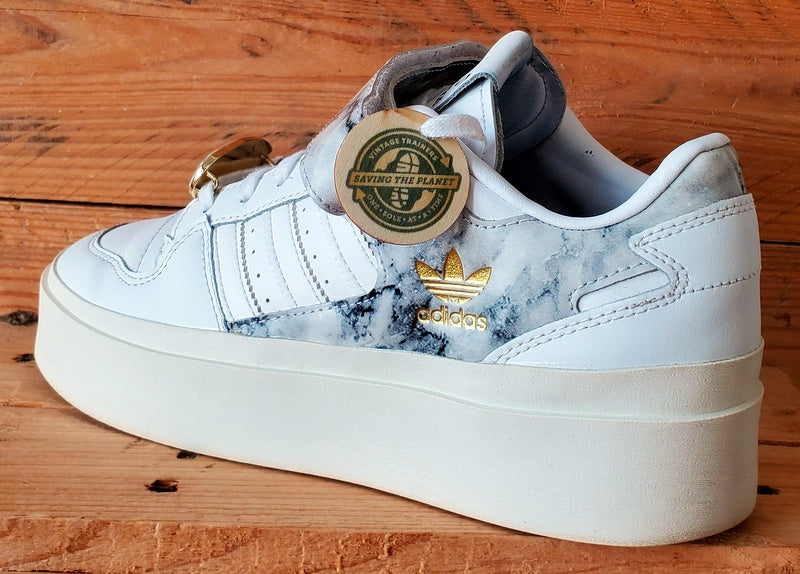 Adidas Forum Bonega Low Leather Trainers UK7.5/US9/EU41 GY1541 White/Marbled