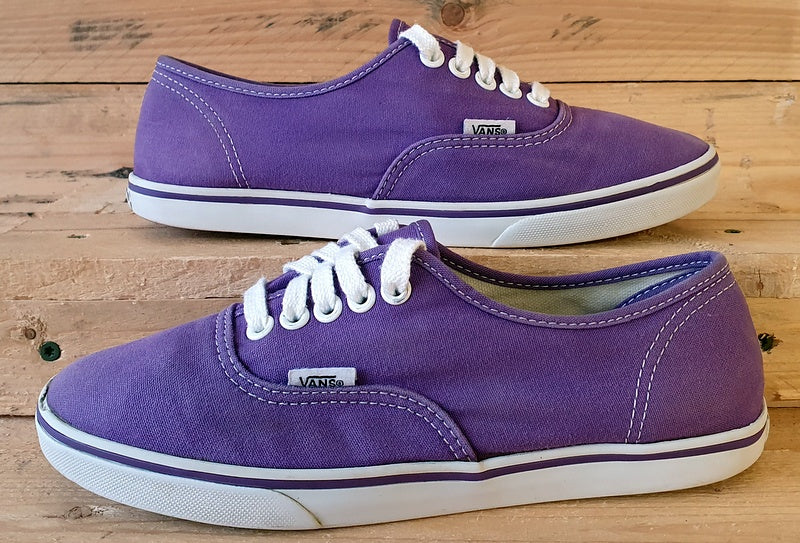 Vans Off The Wall Canvas Trainers UK4.5/US7/EU37 TB9C Bright Purple/White