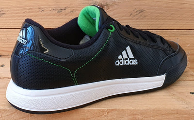 Adidas Oracle Logo IV Leather Trainers UK8/US8.5/EU42 U43827 Black/White/Green