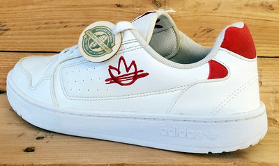 Adidas Originals NY 90 Low Leather Trainers UK8/US8.5/EU42 FZ2250 White/Red
