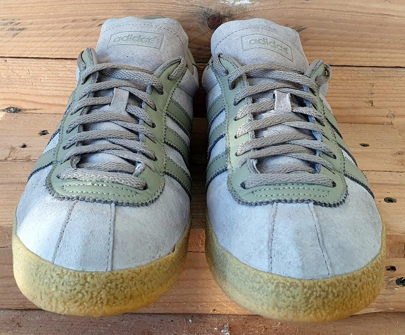 Adidas Topanga Low Suede Trainers UK10/US10.5/EU44.5 S75503 Grey/Green gum