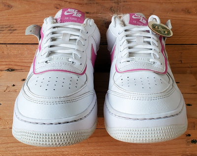 Nike Air Force 1 Shadow Low Leather Trainers UK7/US9.5/EU41 CI0919-102 White