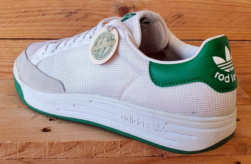 Adidas Rod Laver Low Textile Trainers UK8/US8.5/EU42 G99863 White Fairway/Green