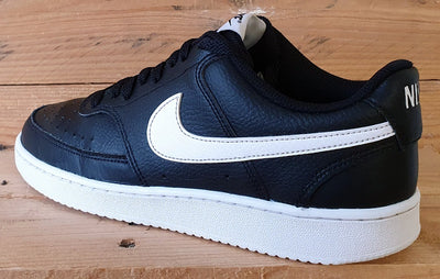 Nike Court Vision Low Leather Trainers UK6.5/US7.5/EU40.5 CD5463-001 Black/White