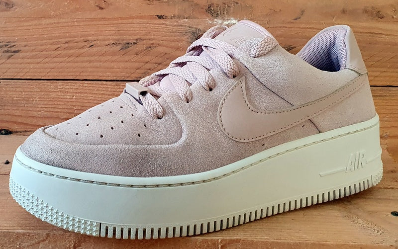 Nike Air Force 1 Sage Suede Trainers UK6/US8.5/EU40 AR5339-201 Particle Beige