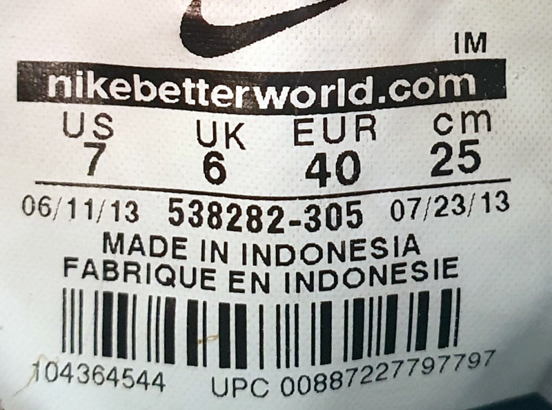 Nike Blazer Premium VNTG Mid Suede Trainers UK6/US7/EU40 538282-305 Blue/White