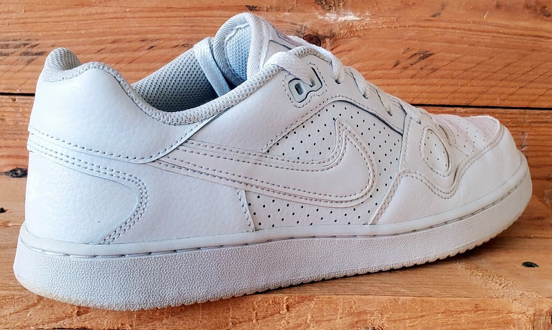 Nike Son Of Force Low Leather Trainers UK7.5/US8.5/EU42 616775-101 Triple White