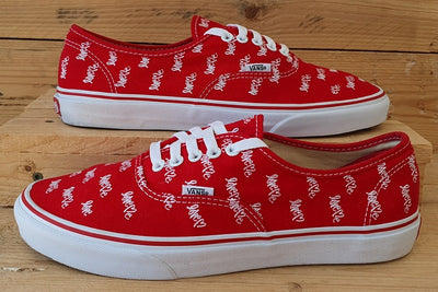 Vans Off The Wall Love Me Canvas Trainers UK9/US10/EU43 TC8R Red/White/Gum