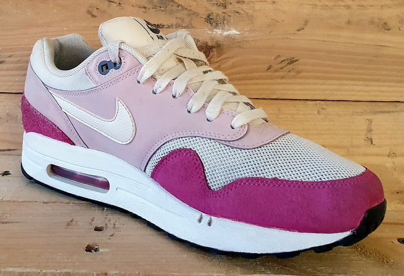 Nike Air Max 1 Essential Suede Trainers UK6/US8.5/EU40 599820-101 Arctic Pink