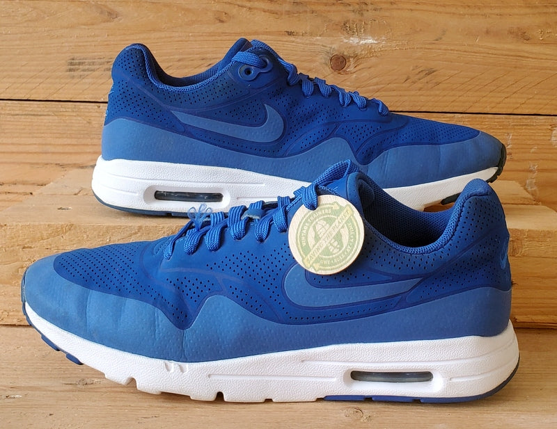 Nike Air Max 1 Ultra Moire Textile Trainers UK6/US8.5/EU40 704995-400 Game Royal