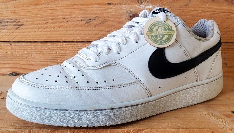 Nike Court Vision Low Leather Trainers UK7/US8/EU41 DH2987-101 White/Black
