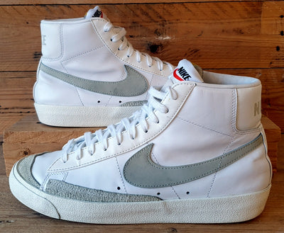 Nike Blazer Mid 77 Leather Trainers UK8/US9/EU42.5 BQ6806-106 White Light Bone