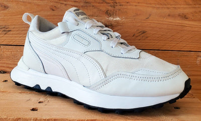 Puma Rider FV Low Textile/Leather Trainers UK6/US7/EU39 387172-02 White