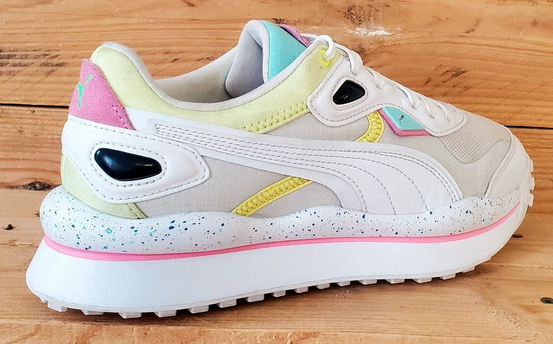 Puma Rider Low Textile/Leather Trainers UK5.5/US6.5C/EU38.5 382539-01 White