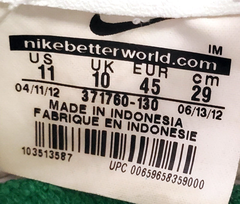 Nike Blazer Low Canvas Trainers UK10/US11/EU45 371760-130 White/Black/Zebra