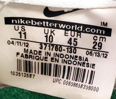 Nike Blazer Low Canvas Trainers UK10/US11/EU45 371760-130 White/Black/Zebra