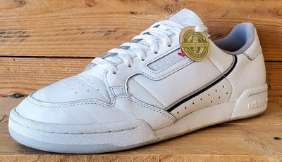 Adidas Continental 80 Low Leather Trainers UK9/US9.5/EU43 EE5342 White/Grey