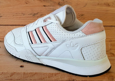 Adidas A.R Low Leather Trainers UK8/US8.5/EU42 EE5398 Cloud White Glow Pink