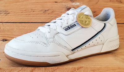 Adidas Continental 80 Low Leather Trainers UK7/US7.5/EU40.5 EG3875 White/Gum