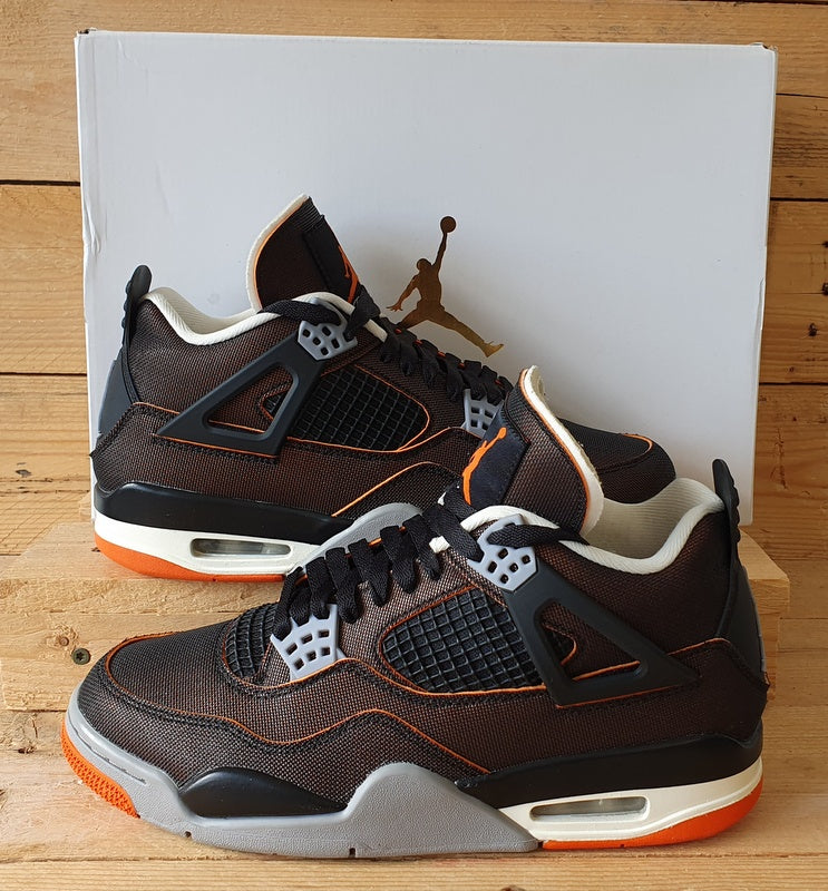 Nike Air Jordan 4 Retro Starfish Mid Trainers UK6.5/US9/EU40.5 CW7183-100 Black