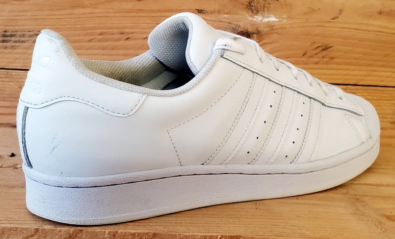 Adidas Superstar Low leather Trainers UK8/US8.5/EU42 EG4960 Triple White