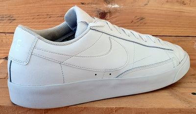 Nike Blazer Low LE Leather Trainers UK10/US11/EU45 AQ3597-100 Triple White