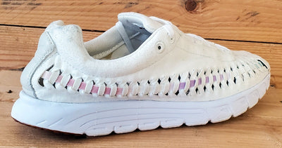 Nike Mayfly Woven Low Suede Trainers UK4.5/US7/EU38 833802-101 Sail/Orchid Mist