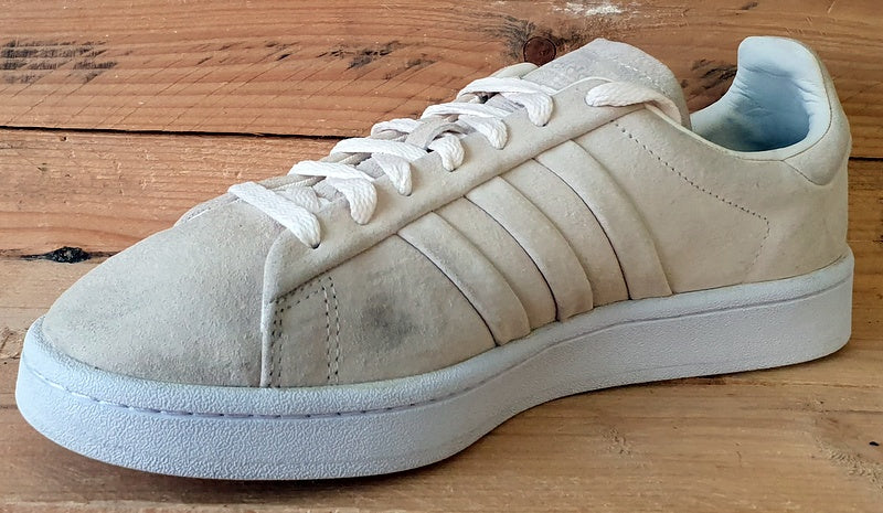 Adidas Campus Stitch and Turn Low Suede Trainers UK9/US9.5/EU43.5 BB6744 Beige
