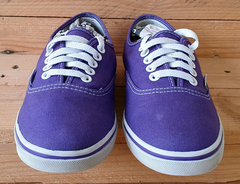 Vans Off The Wall Low Canvas Trainers T375  Purple/White UK4.5/US7/EU37