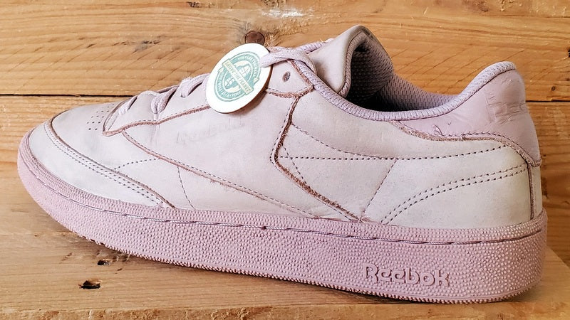 Reebok Club C 85 Low Leather Trainers UK10/US11/EU44.5 BS7854 Shell Pink