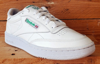 Reebok Club C 85 Low Leather Trainers UK7/US8/EU40.5 AR0456 White/Green
