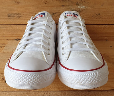 Converse Chuck Taylor Low Leather Trainers UK11/US11/EU45 132173C White/Red