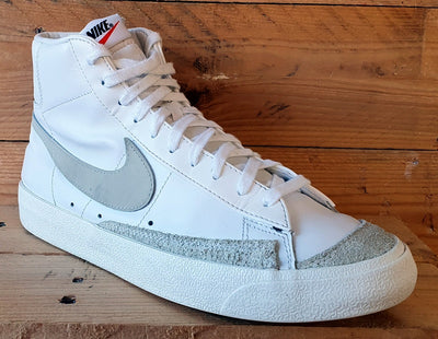 Nike Blazer Mid 77 Leather Trainers UK8/US9/EU42.5 BQ6806-106 White Light Bone