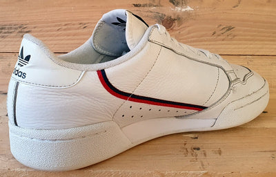 Adidas Continental 80 Low Leather Trainers UK8/US8.5/EU42 G27706 White/Black/Red