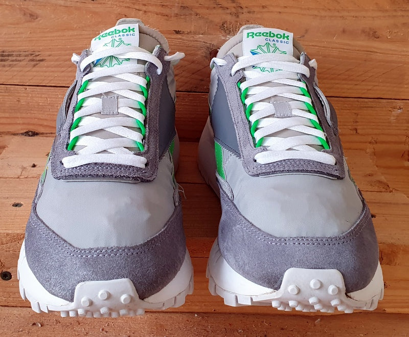 Reebok Classic Legacy Textile/Suede Trainers UK9.5/US10.5/EU44 FY8323 Grey/Green