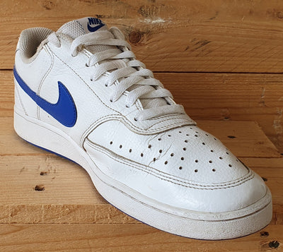 Nike Court Vision Leather Trainers UK8/US9/EU42.5 CD5463-103 White/Game Royal